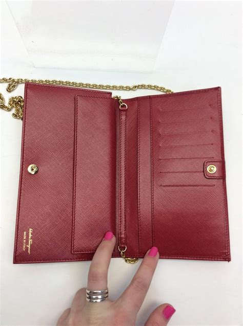 ferragamo half wallet red cheap|ferragamo wallet on chain.